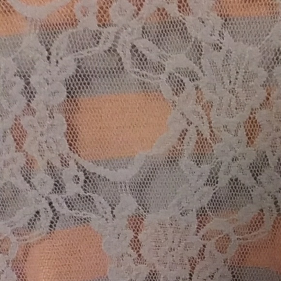 Lace back striped t-shirt, EUC - Picture 4 of 5